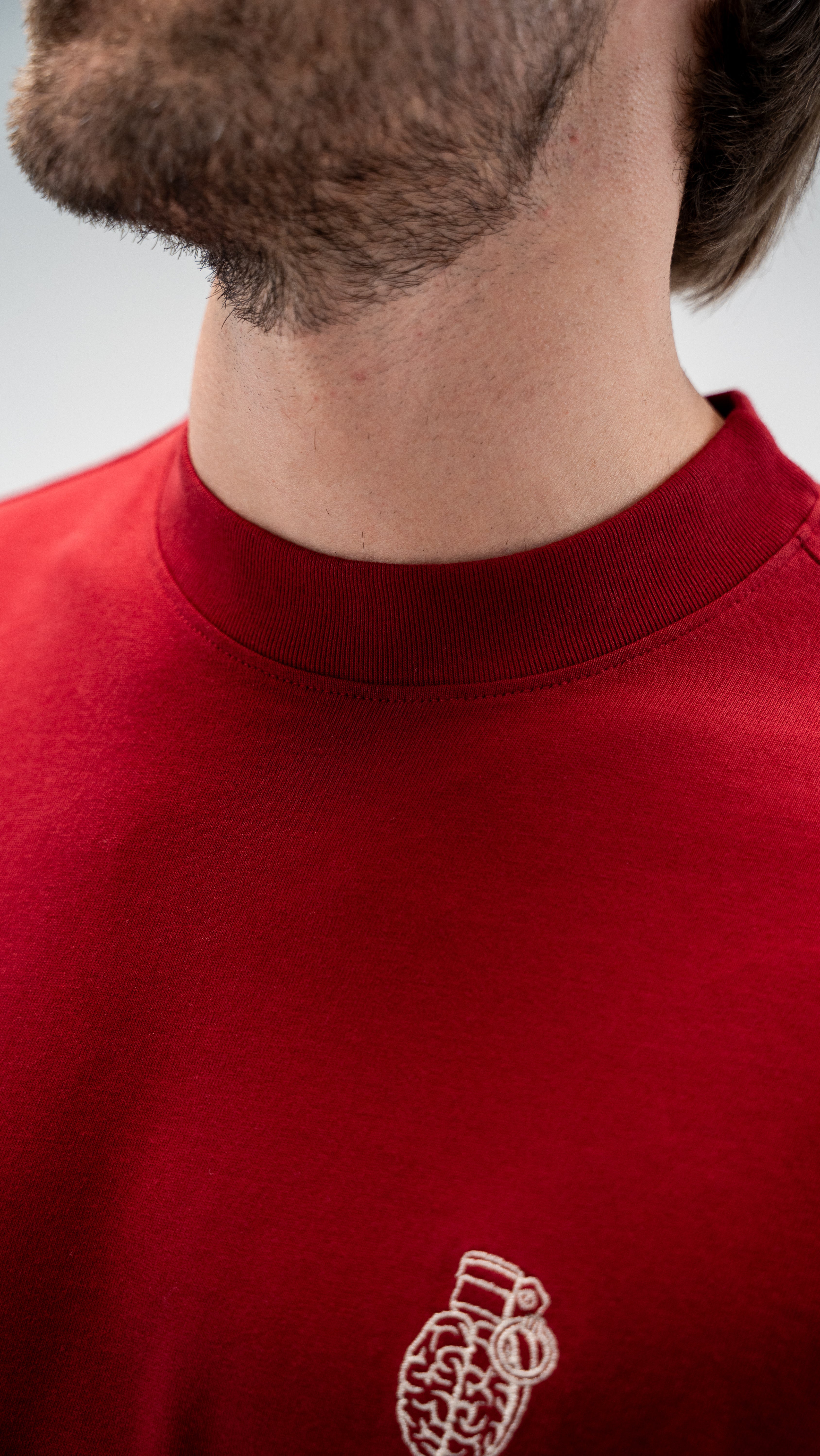 CLF5-3003 - RED WINE CLASIC FIT T-SHIRT