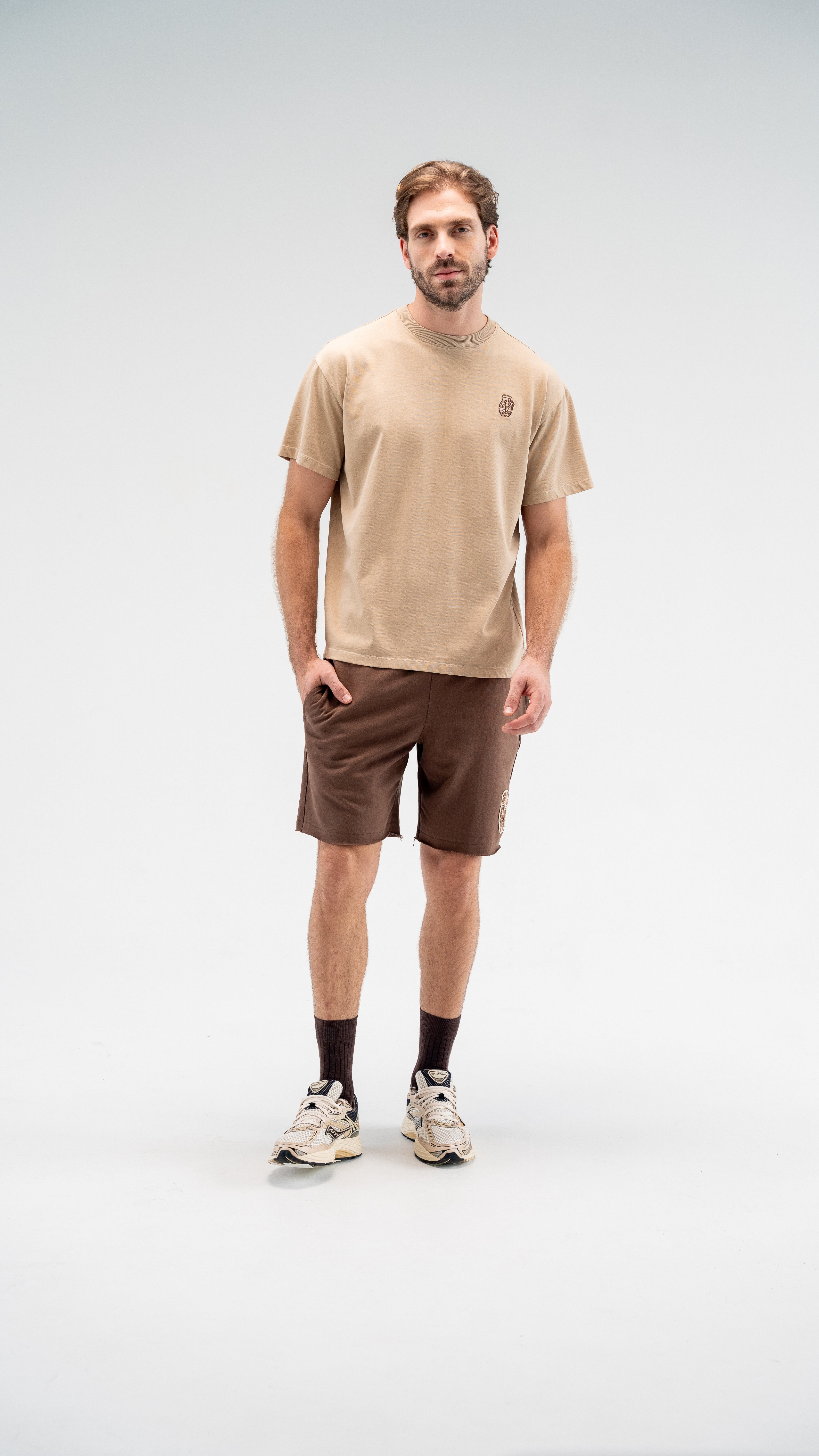 CLF8-9021 - SAND CLASIC FIT T-HIRT