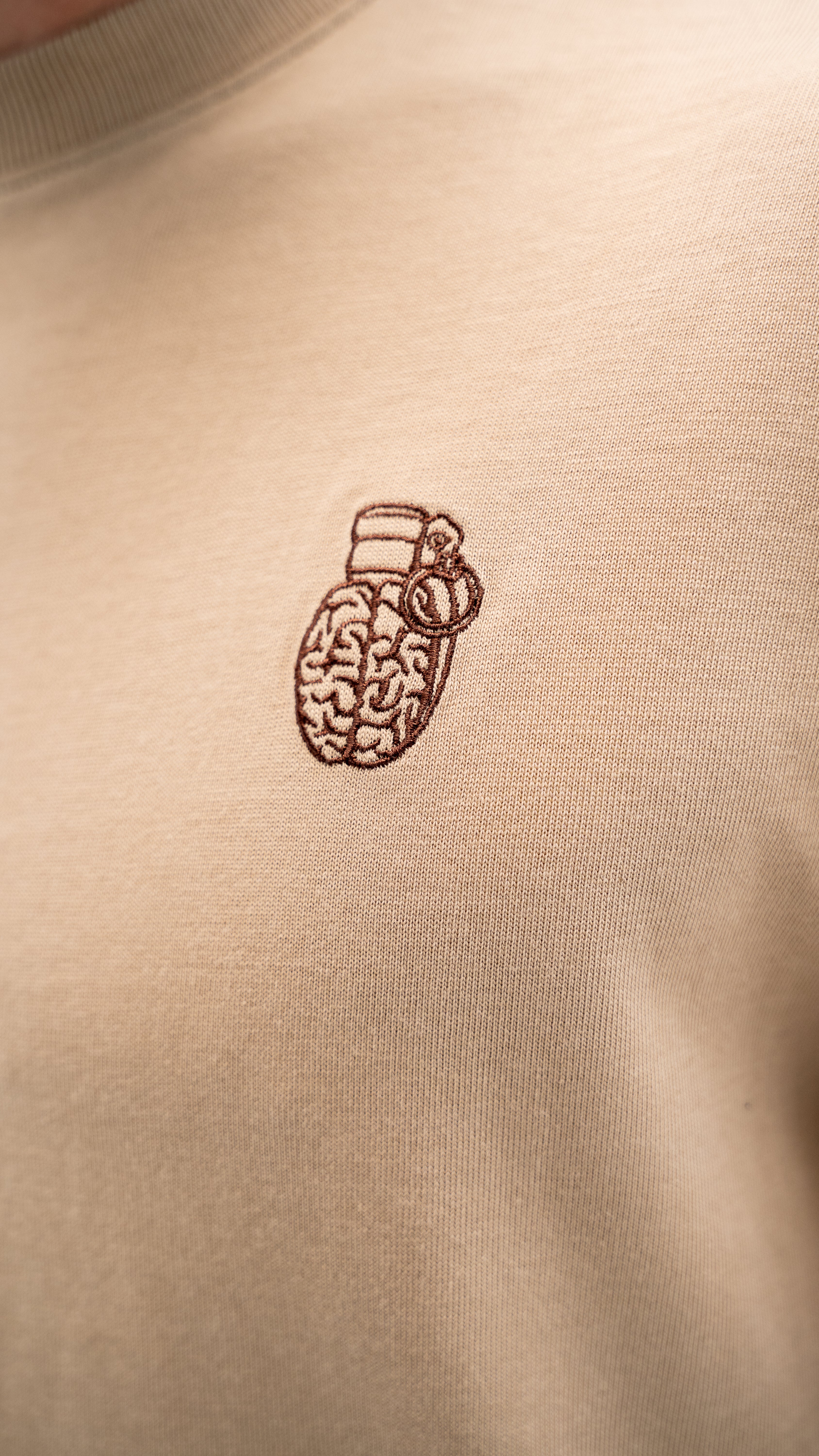 CLF8-9021 - SAND CLASIC FIT T-HIRT