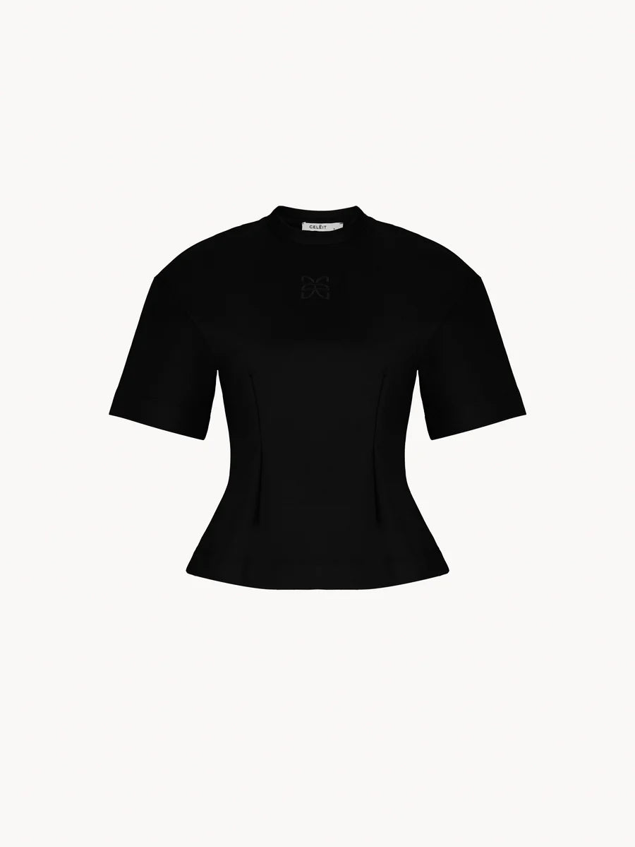 CGIRLYOVERSIZEDTEEBLACK - CELEIT GIRLY OVERSIZED TEE BLACK