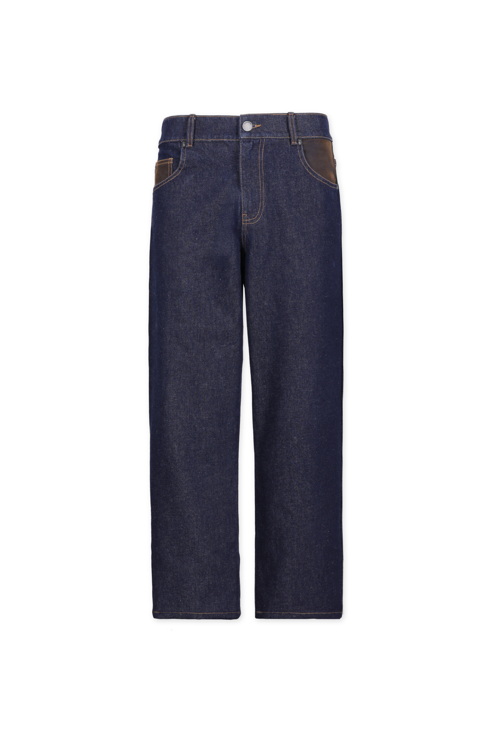 WESTERN STRAIGHT FIT BLUE JEAN