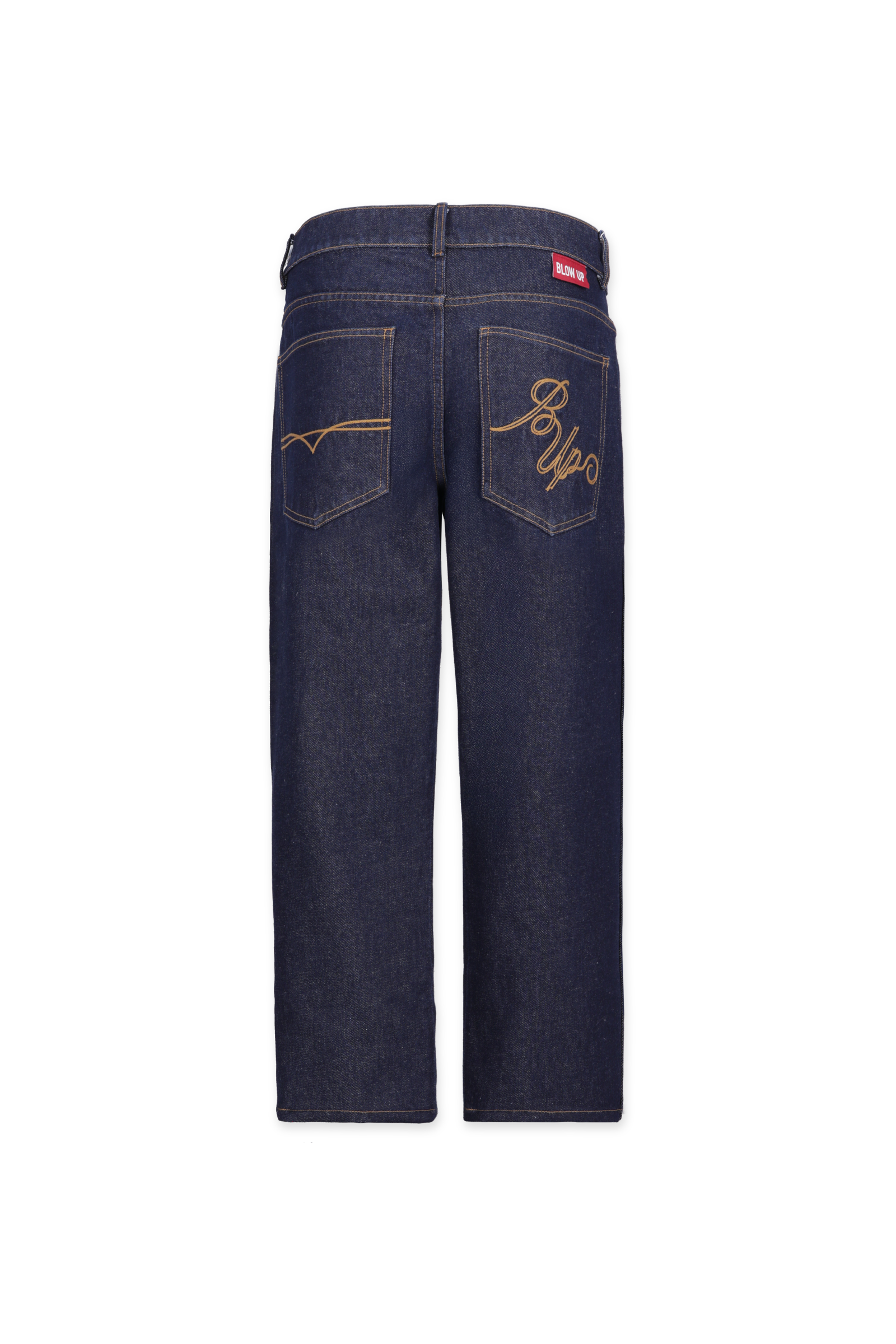 WESTERN STRAIGHT FIT BLUE JEAN