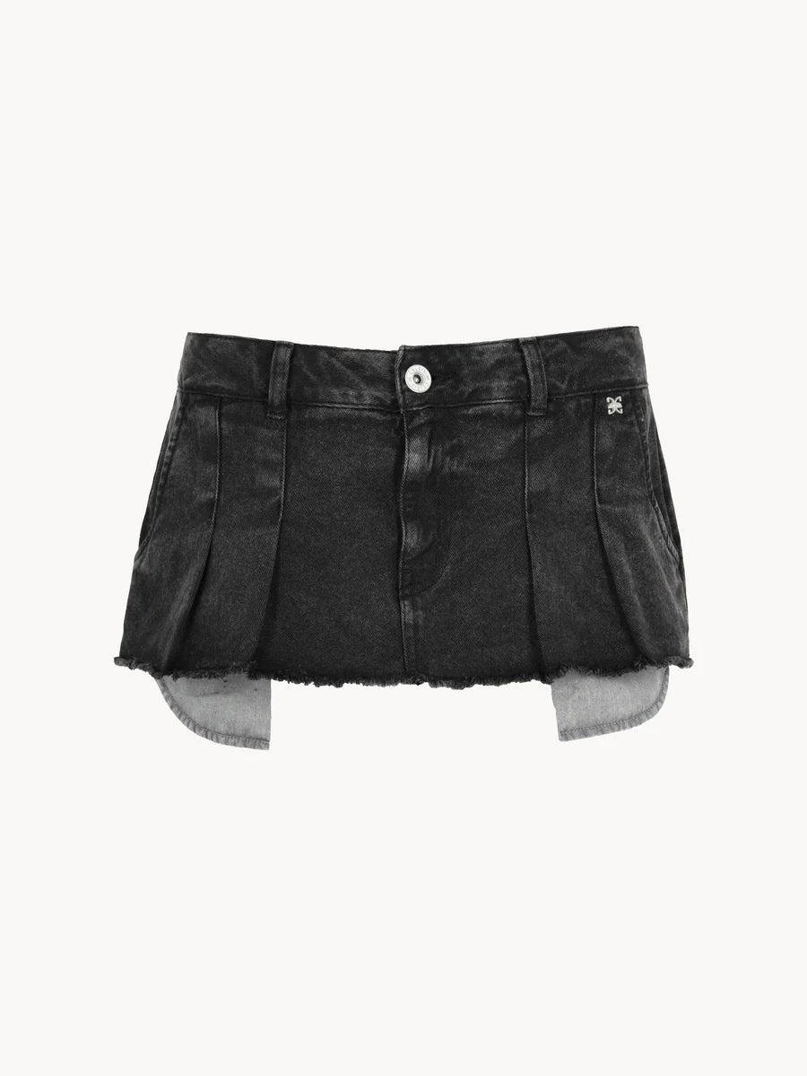 CMINISKIRTBLACK - CELEIT MINI SKIRT BLACK