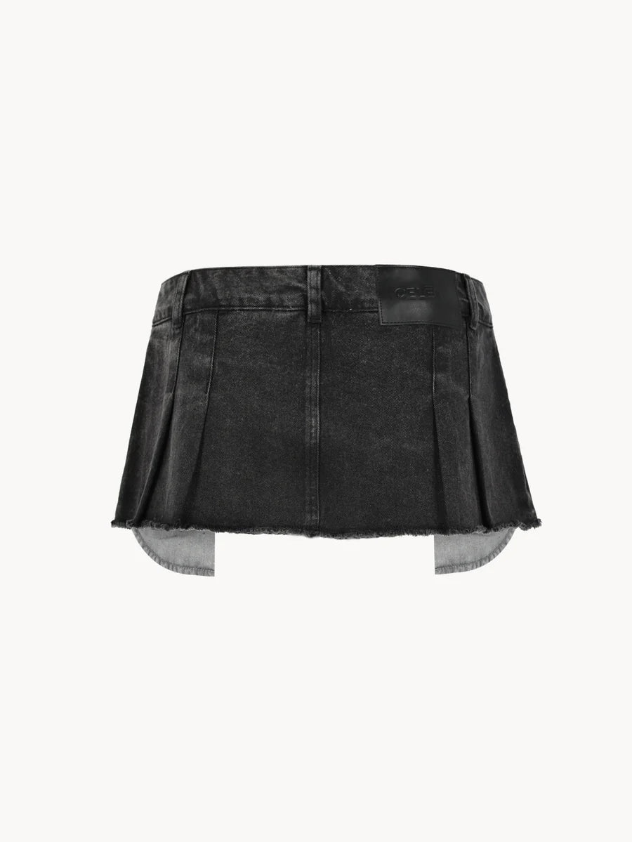 CMINISKIRTBLACK - CELEIT MINI SKIRT BLACK