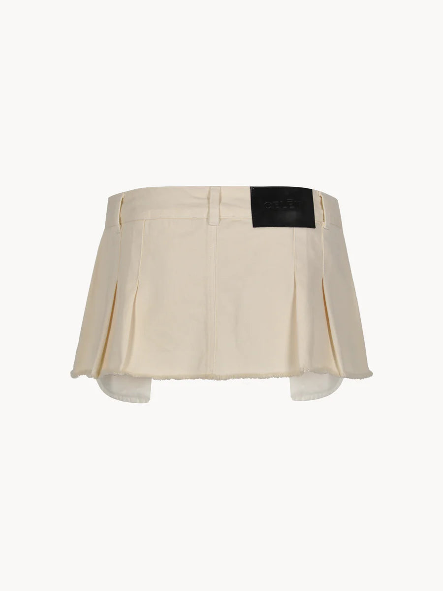 CMINISKIRTIVORY - CELEIT MINI SKIRT IVORY