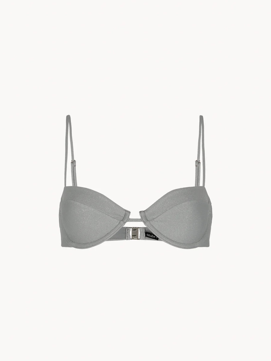 CTOPBIKINISILVER - CELEIT TOP BIKINI SILVER