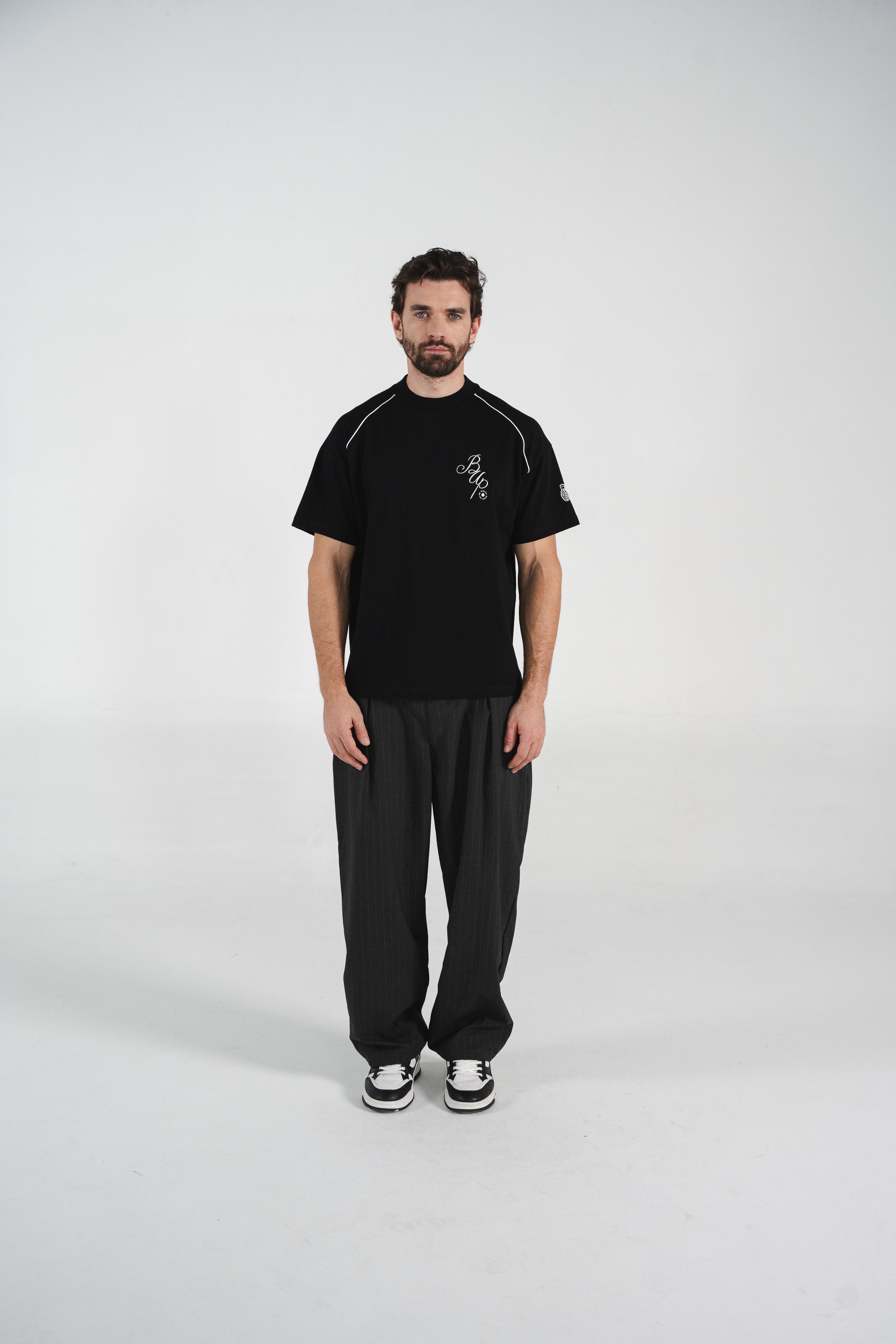 CR28-1100 - WAVE BLACK REGULAR T-SHIRT