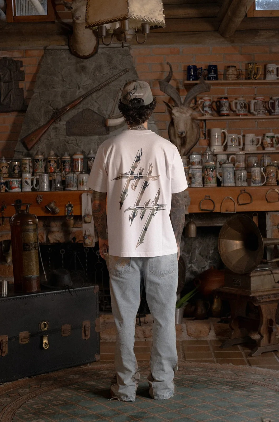 CWQ9-RCAMO - CAMISETA BLANCA LOGO CAMO