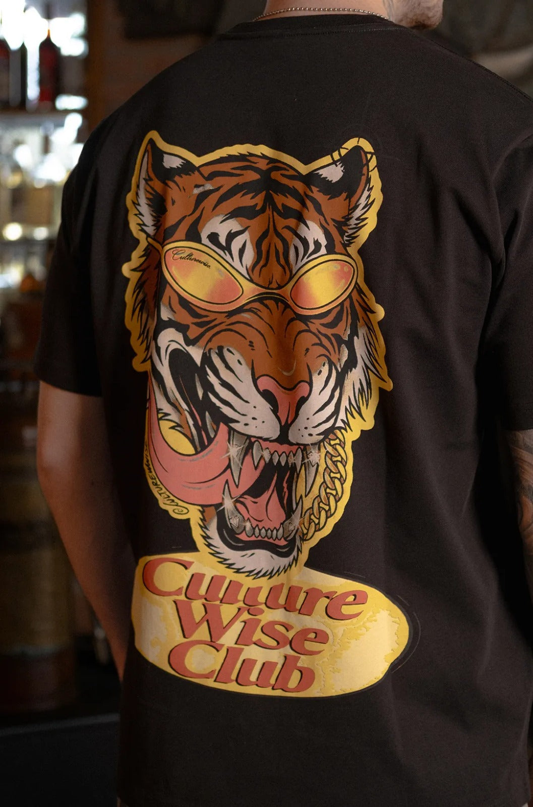 CWQ9-RTIGER - CAMISETA NEGRA TIGRE