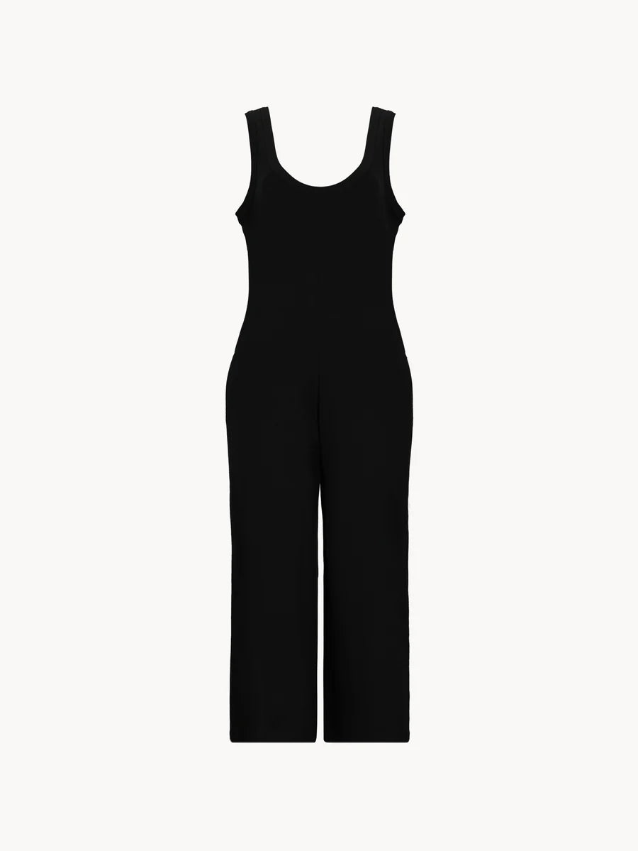 CRIBJUMPBLACK - CELEIT RIB JUMPSUIT BLACK