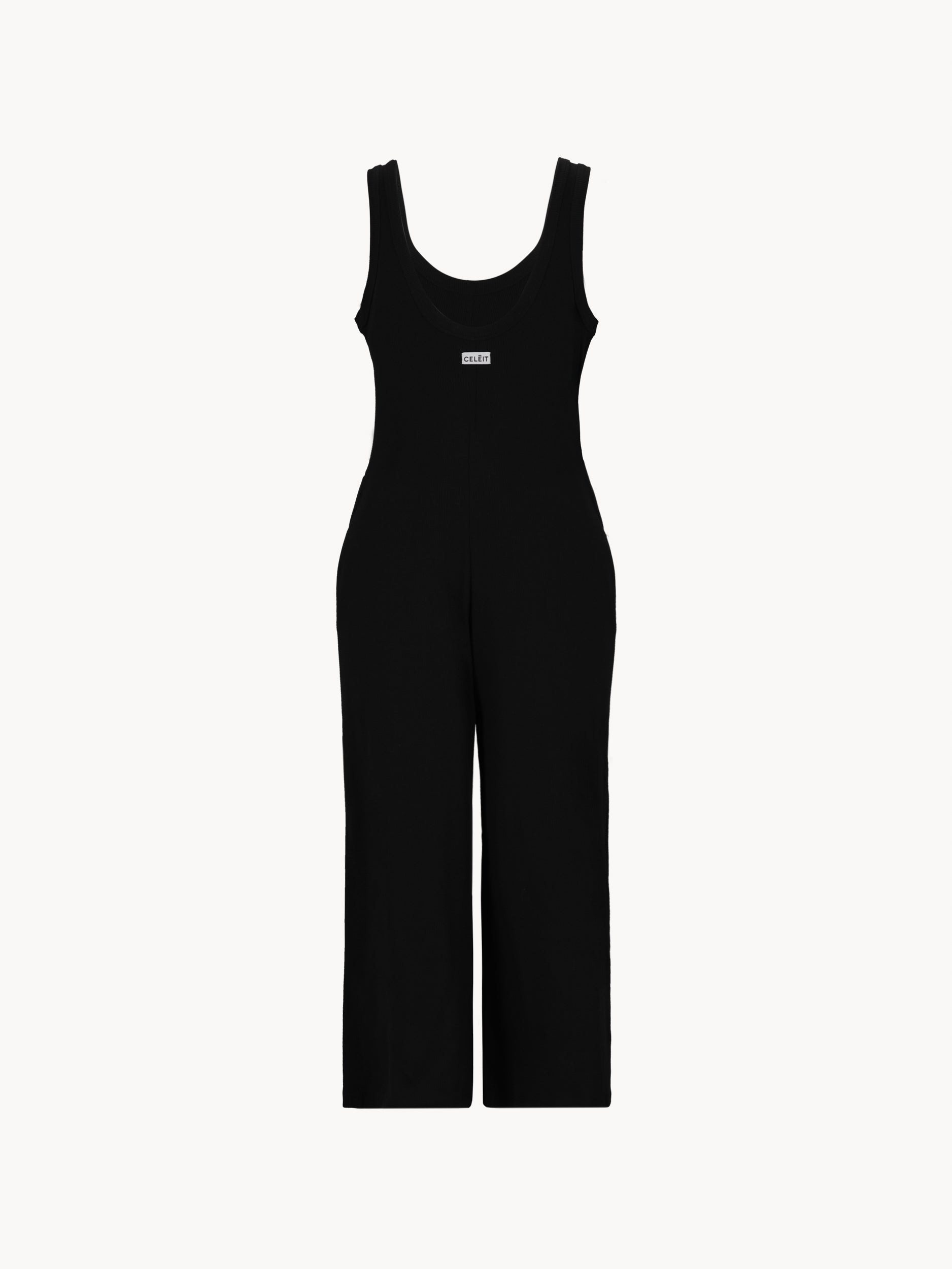 CELĒIT RIB JUMPSUIT BLACK