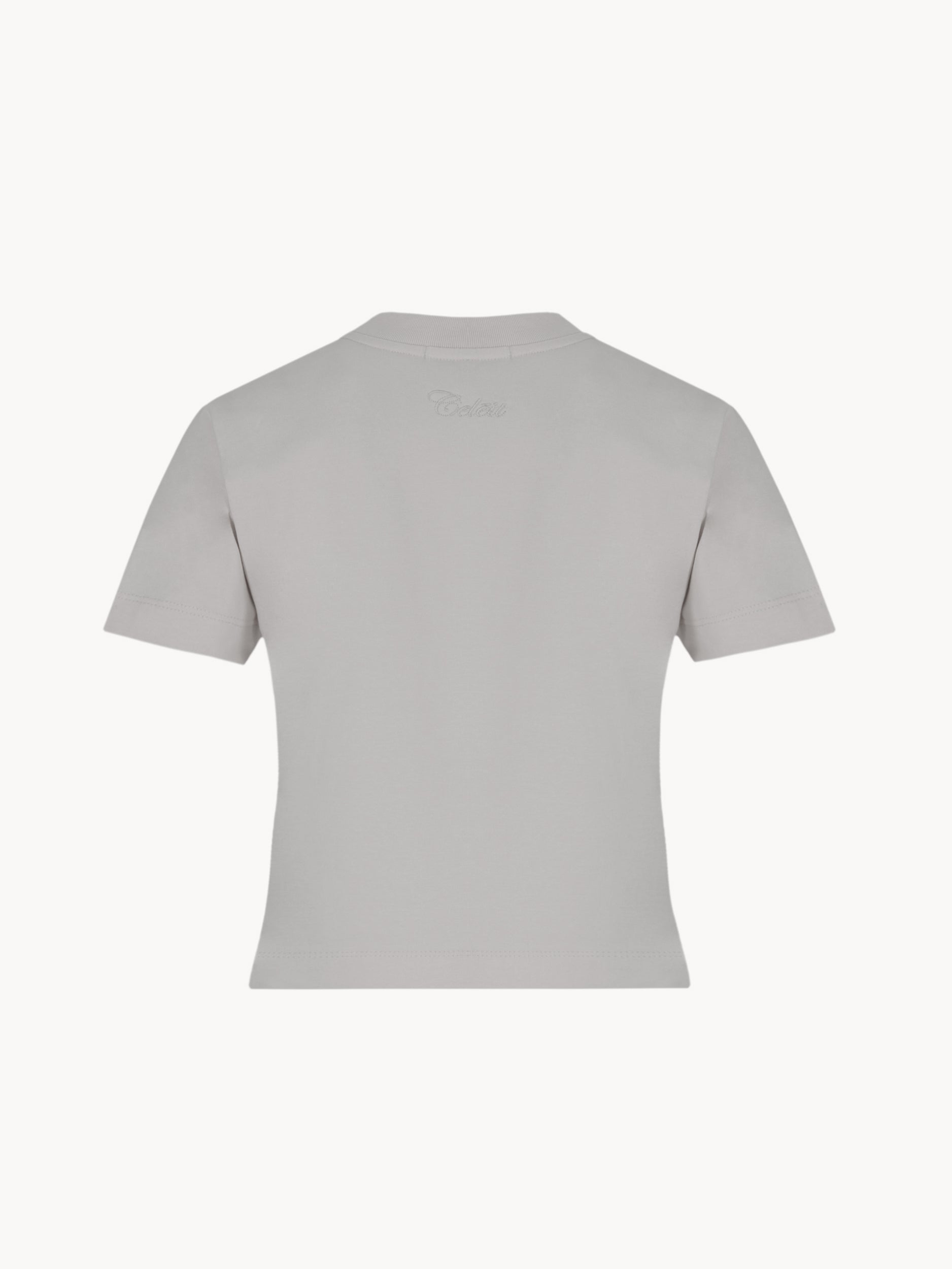 CELĒIT LOGO TEXTURED TEE GREY